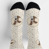 Italienische Grauhound Malerei - Niedliche Origina Socken (Oben)