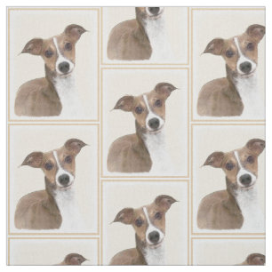 Italienische Grauhound-Malerei - Niedliche Origina Stoff
