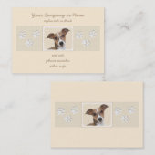 Italienische Grauhound Malerei - Niedliche Origina Visitenkarte (Vorne/Hinten)