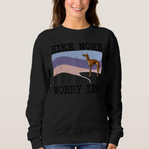 Italienische Grauhoundwanderung Besorgnis erregend Sweatshirt