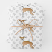 Italienische Grauhunde mit Paws Geschenkpapier Set (Beispiel)
