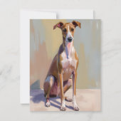 Italienische Greyhound Dog Painting Card (Vorderseite)