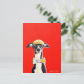 Italienische Greyhound Dog Postcard - Harry Postkarte (Stehend Vorderseite)