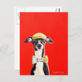 Italienische Greyhound Dog Postcard - Harry Postkarte (Vorne/Hinten)