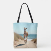 Italienische Greyhound Elegante Schultertasse Tasche (Rückseite)