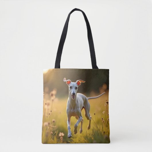Italienische Greyhound Elegante Schultertasse Tasche (Vorderseite)