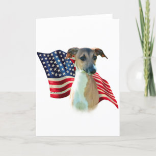 Italienische Greyhound-Flagge Karte