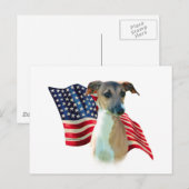 Italienische Greyhound-Flagge Postkarte (Vorne/Hinten)