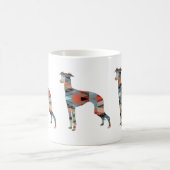 Italienische Greyhound Geo Pattern Silhouette - Ka Kaffeetasse (Mittel)