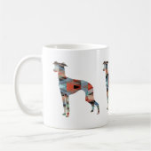 Italienische Greyhound Geo Pattern Silhouette - Ka Kaffeetasse (Links)