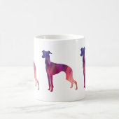 Italienische Greyhound Geo Pattern Silhouette - Ro Kaffeetasse (Mittel)