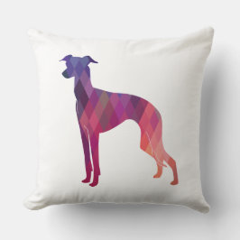 Italienische Greyhound Geo Pattern Silhouette - Ro Kissen
