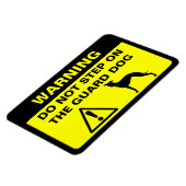 Italienische Greyhound Humore Guard Dog Warnung Magnet (Linke Seite)