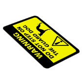 Italienische Greyhound Humore Guard Dog Warnung Magnet (Rechte Seite)