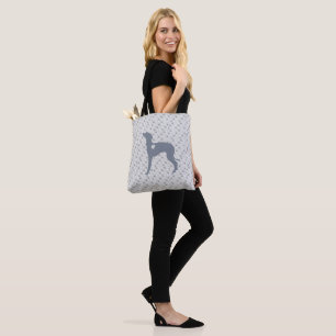 Italienische Greyhound Hund Tote Bag, Rescue Iggy. Tasche