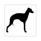 Italienische Greyhound Hunde Silhouette Iggy Gummistempel (Prägung)