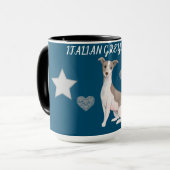 ITALIENISCHE GREYHOUND KOPIEREN ZWEI ZONNE-TASSE. TASSE (Vorderseite Links)