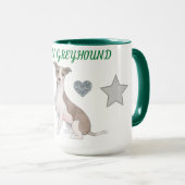 ITALIENISCHE GREYHOUND KOPIEREN ZWEI ZONNE-TASSE. TASSE (VorderseiteRechts)