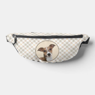 Italienische Greyhound Malerei Sable Original Hund Bauchtasche