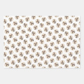 Italienische Greyhound Malerei Sable Original Hund Geschenkpapier Set (Vorderseite 2)