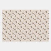 Italienische Greyhound Malerei Sable Original Hund Geschenkpapier Set (Vorderseite)