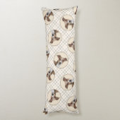 Italienische Greyhound Malerei Sable Original Hund Seitenschläferkissen (Rückseite (Vertikal))