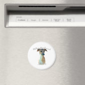 Italienische Greyhound-Mama 2 Magnet (In Situ (Geschirrspüler))