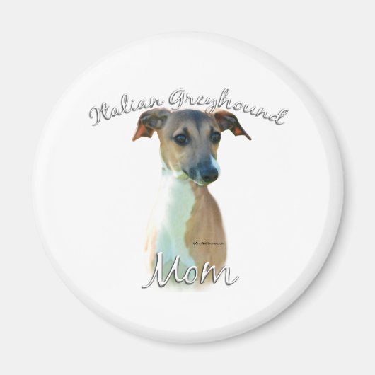 Italienische Greyhound-Mama 2 Magnet (Vorne)