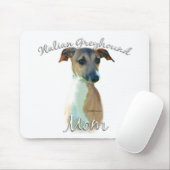 Italienische Greyhound-Mama 2 Mousepad (Mit Mouse)