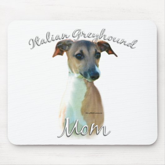 Italienische Greyhound-Mama 2 Mousepad (Vorne)