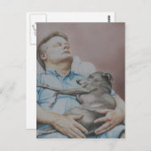 Italienische Greyhound Postcard "Nickerchen Buddie Postkarte (Vorne/Hinten)