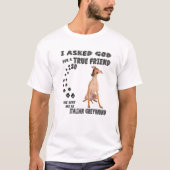 Italienische Greyhound Quote Mama, Sighthound Vate T-Shirt (Vorderseite)