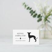 Italienische Greyhound-Silhouette - Hundezüchter Visitenkarte (Stehend Vorderseite)