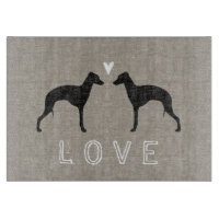 Italienische Greyhound-Silhouette-Liebe