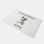 "ITALIENISCHE GREYHOUND" TÜR MAT. FUßMATTE (Schrägansicht)