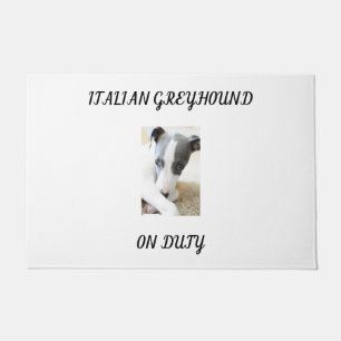 "ITALIENISCHE GREYHOUND" TÜR MAT. FUßMATTE