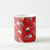 Italienische Greyhound Valentine Pattern Kaffeemas Kaffeetasse (Mittel)