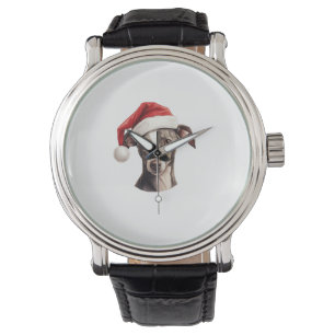 Italienische Greyhound Weihnachtsmannmütze Weihnac Armbanduhr