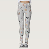 Italienische Greyhound Whippet Hound Hunde Leggings (Vorderseite)