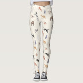 Italienische Greyhound Whippet Hound Hunde Leggings (Vorderseite)