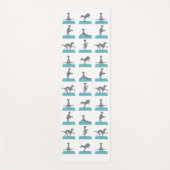Italienische Greyhound-Yoga-Pose Yogamatte (Vorderseite)