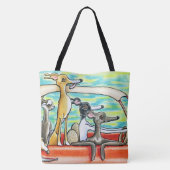 Italienische Greyhounds Road Trip Tasche (Rückseite)
