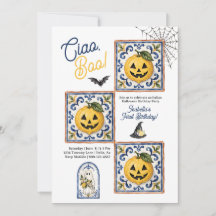 Italienische Halloween-Geburtstagsfeier Ciao Boo Z