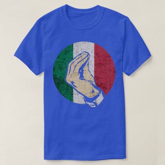 Italienische Hand Gesture Sing Language Funny Ital T-Shirt (Design vorne)