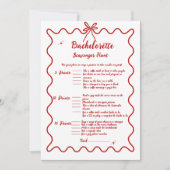 Italienische Hand Gezeichnet Bachelorette Scavenge Ankündigung (Vorderseite)