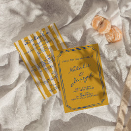 Italienische Hand schreibt Pinstripes in einer Hoc Einladung