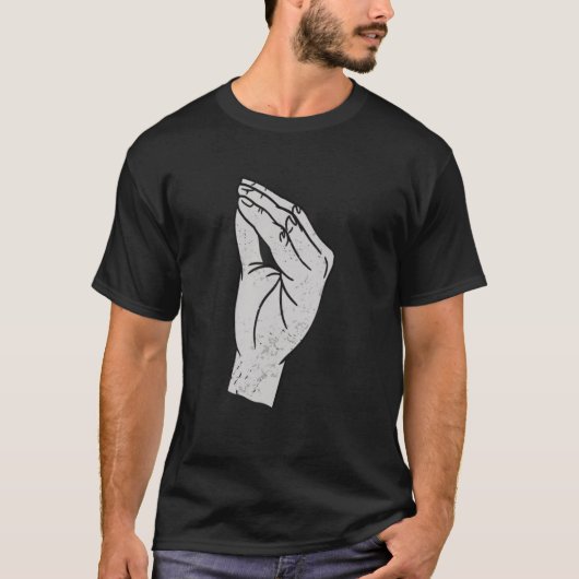 Italienische Handgesture Roots Italia T-Shirt (Vorderseite)