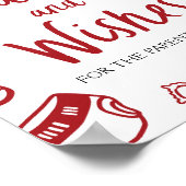 Italienische Handgezeichnete Babydusche und Wünsch Poster (Ecke)