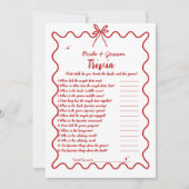 Italienische Handgezogene Bräune & Groom Trivia Sp Ankündigung (Vorderseite)