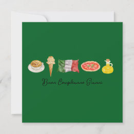 Italienische Happy Birthday Card, Buon Compleanno Feiertagskarte